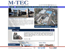 Tablet Screenshot of m-tec.co.za